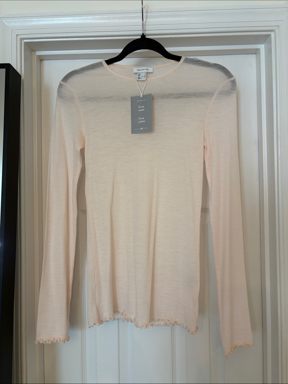H&M edition wool sheer top